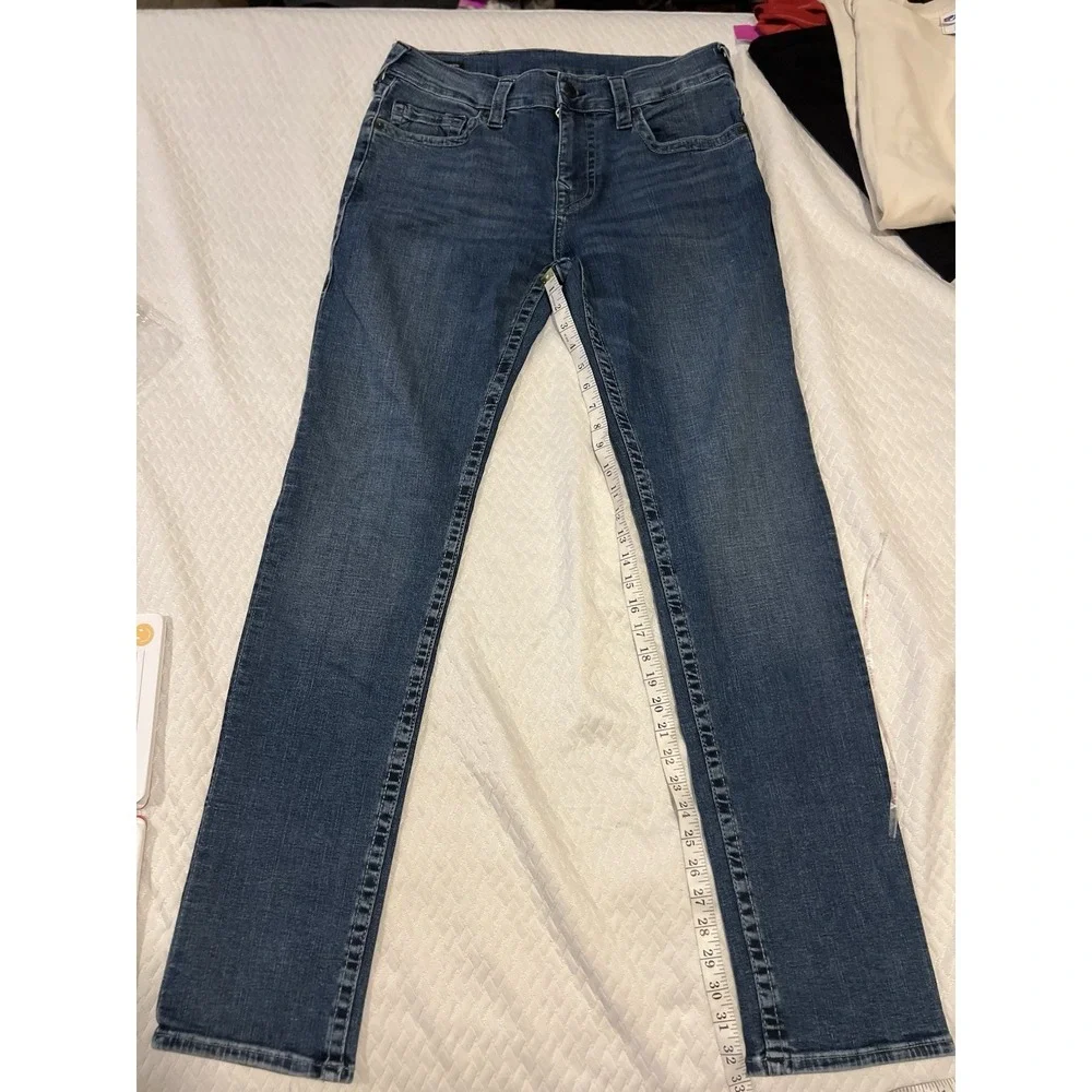 True Religion Men's Blue Jeans Rocco Size 33